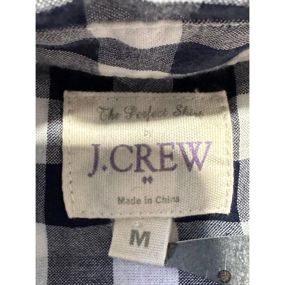 J.Crew Women's Button Up Shirt Womens Sz 8 Blue Black Plaid Printed Top Lot of 3 - Picture 11 of 14